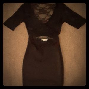 Black lace dress